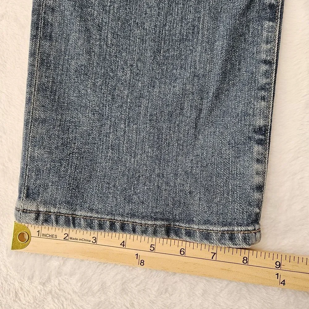 AG Jeans Mens 42x31 Everett Slim Straight Blue Medium Wash Denim Zip Fly Pockets